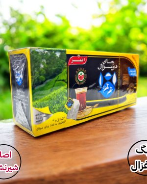 چای کیسه ای دوغزال شیر نشان (25عددی)