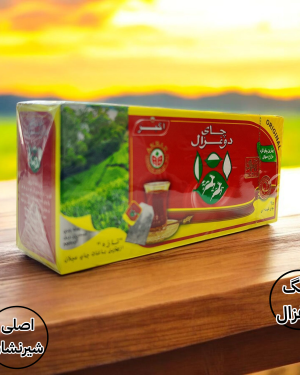 چای کیسه ای دوغزال شیر نشان (25عددی)